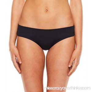 Vince Camuto Womens Sea scallops Shirred Smooth Fit Cheeky Bikini Bottoms Black B079CQHBY8
